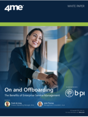 Processo di Onboarding e Offboarding - I vantaggi dell’Enterprise Service Management
